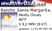 Click for Forecast for Rancho Santa Margarita, California from weatherUSA.net